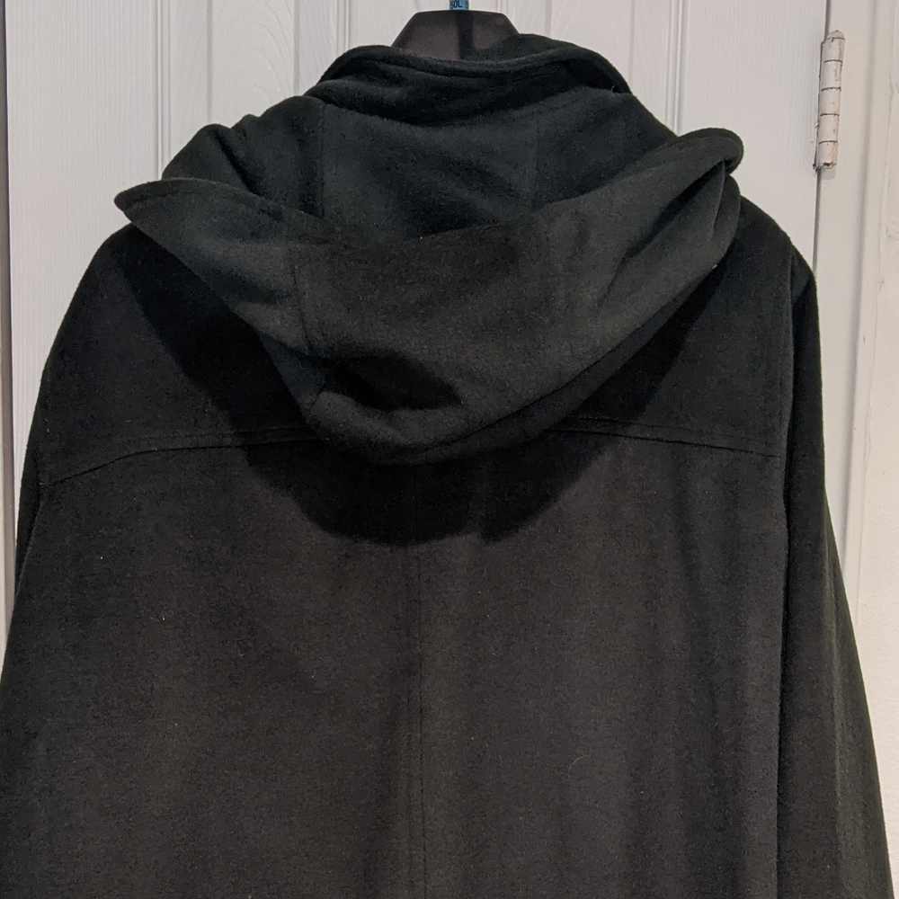 Jessica London Hunter Green Wool Hooded Coat View 5